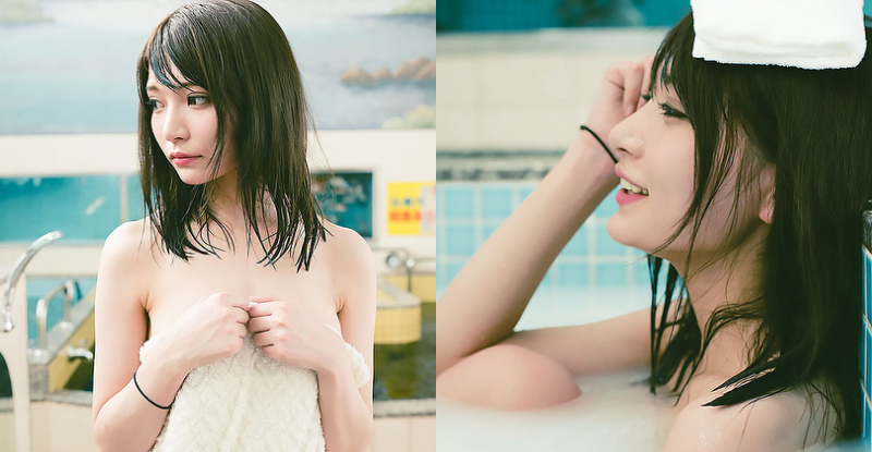 少女「錢湯入浴」透明感滿分　G奶激起浴池浪花！她的夢想是露給大家看…