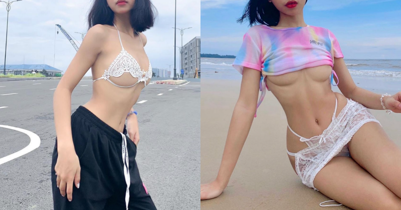 揭開神秘面紗！越南「不露臉正妹」首度PO出「露臉照」，大尺度性感穿搭…長相卻超清純