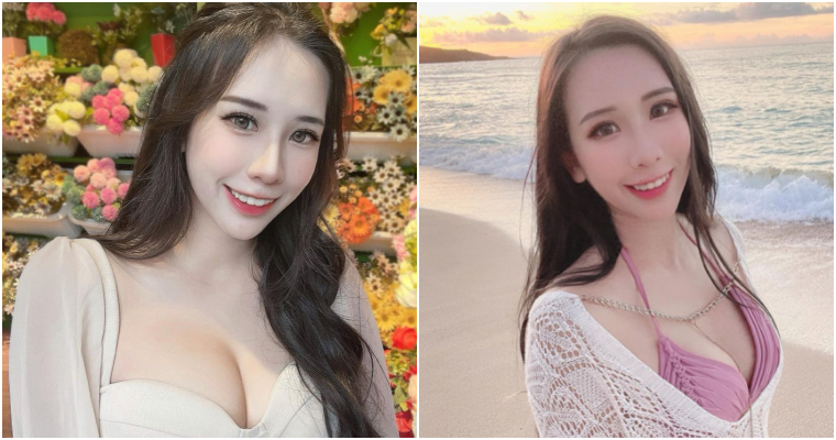 性感版花仙子！「小熊貓」佳蓉穿爆乳上衣現身花叢　絕美氣質引網友讚：根本仙女…