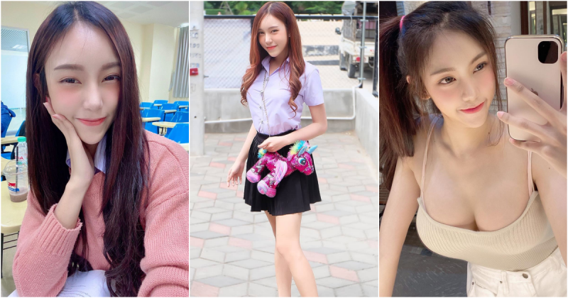 同學好辣！IG瘋傳「美乳女學生」誘惑視角引熱議！制服底下原來藏著驚人胸器啊…