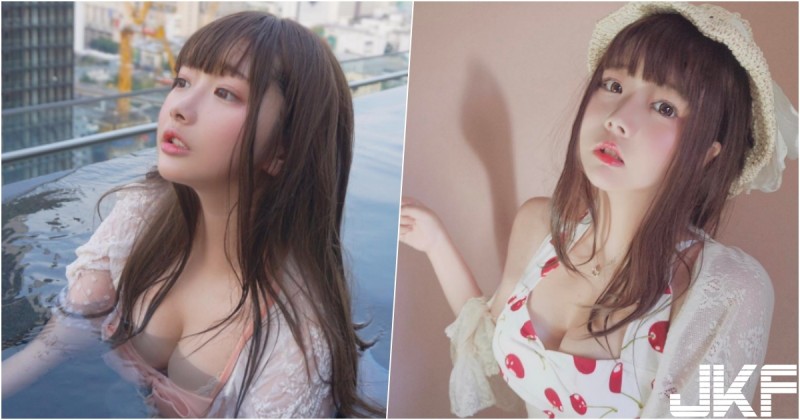 表特瘋傳！「童顏巨乳妹」人小奶不小！泡在水裡的「白色大包子」呼之欲出好美味…