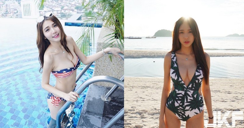 大馬沒有極限！巨乳妹海邊大曬「白色胸器」引30萬人追蹤！這深溝看了都要噴鼻血了…