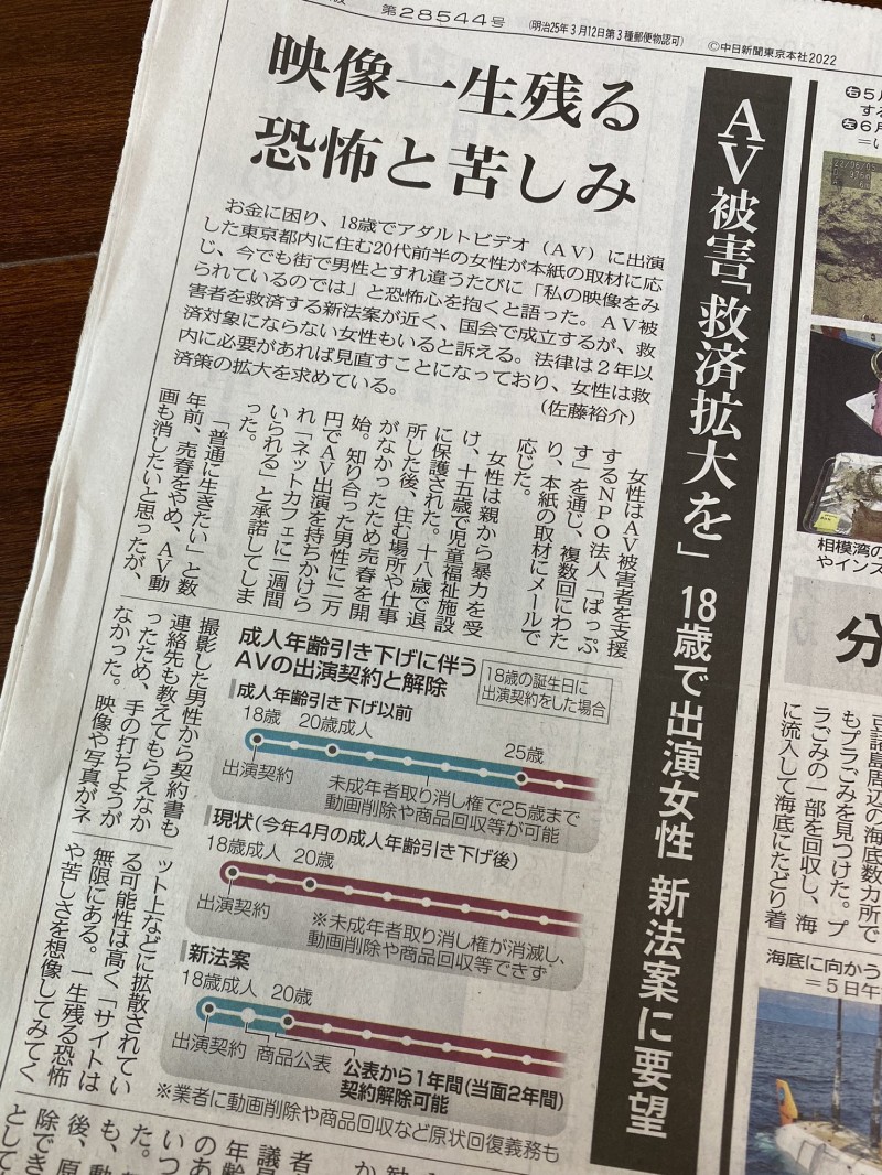 「拍AV是我一生梦魇!」为了拯救这样的她、所以要制订AV新法