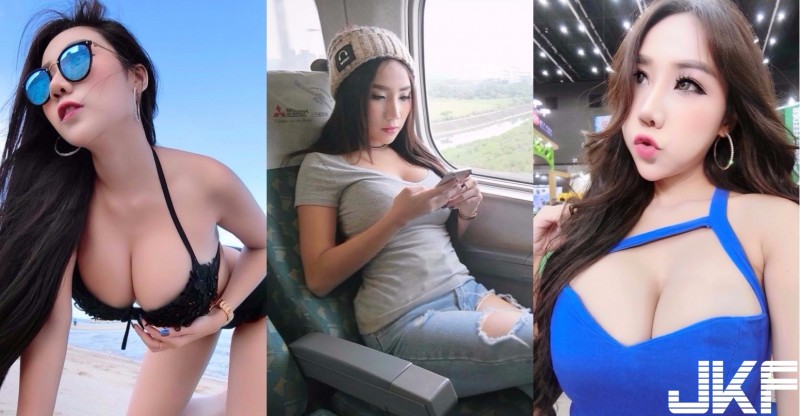 高鐵驚見「超巨車頭燈」！妹子帶「豪乳」遊覽台灣各大景點！這畫面實在太雄偉…