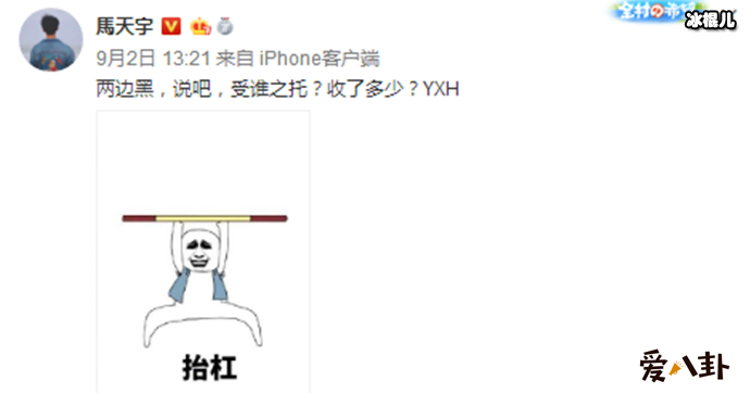 杨紫马天宇新剧《我的莫格利男孩》, 马天宇为何怒喷营销号