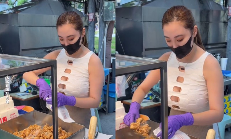 高雄自強夜市炸雞攤老闆娘身材超雄偉　部落客認證夠火辣！