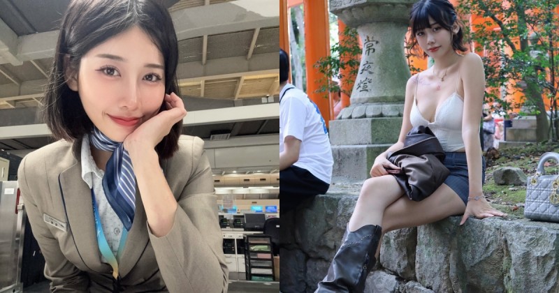 「台灣正妹地勤」胸前柔軟雙峰太火辣！讓人只想找她瘋狂劃位