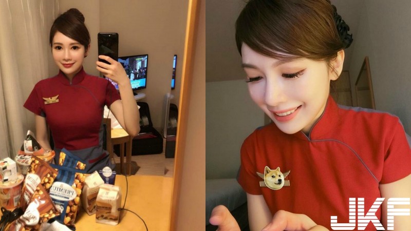 「華航侯佩岑」制服底下還有圓白嫩乳加一雙逆天長腿：希望在機艙也能有如此風光…