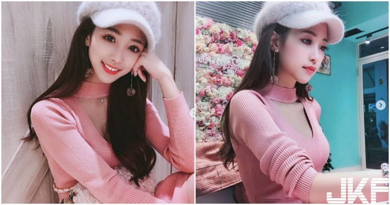 粉色上衣展現「傲人胸型」，人氣直播主「完美比例」正翻了！