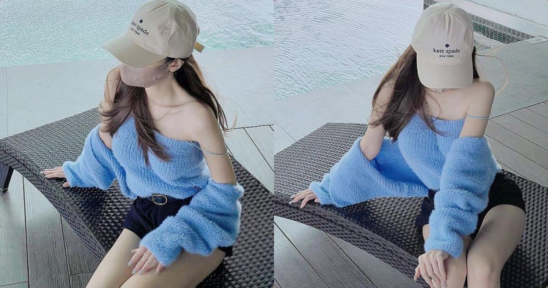 露肩裝辣妹「白皙曲線好誘人」，「超辣美腿」太吸睛了！