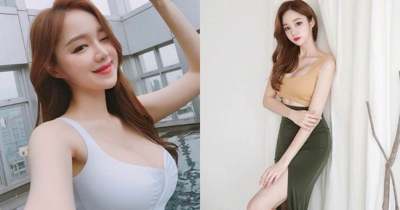 辣模泳池玩水「挺出超兇車頭燈」，凹凸養眼曲線「地心引力太強大」！