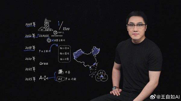 王自如官宣回归 已从格力离职 将在AI领域二次创业 王自如官宣回归 已从格力离职 将在AI领域二次创业