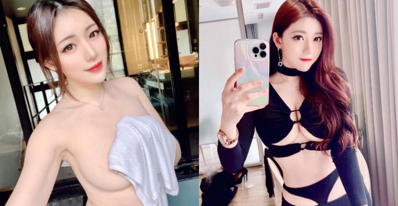 毛巾太小條啦！性感妖精「謝立琪 Kiki」曝光超大尺泡湯照