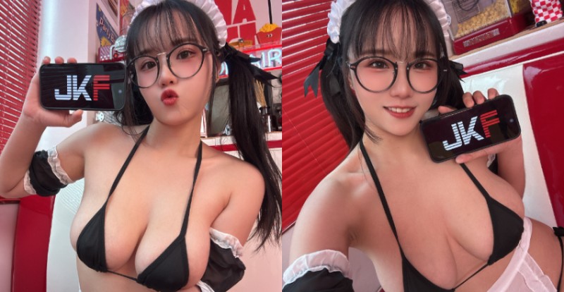 正妹寵物美容師《Angela寶7》化身巨乳小女僕來催票！