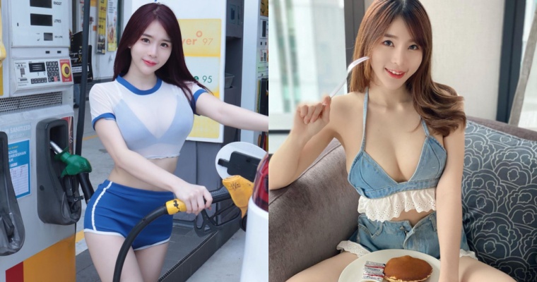 僅剩薄紗！大馬 34 D 網紅驚現加油站「制服誘惑」
