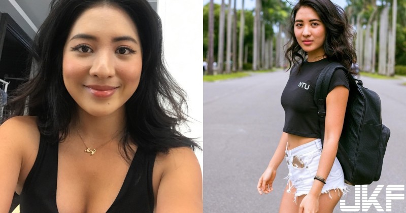 台大正妹健起來～前凸後翹「蜜桃臀超緊實」，白色短褲邊邊溢出未免太誘人…