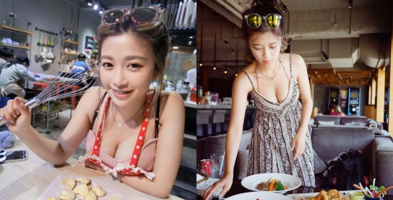 清新甜美！「F奶小隻馬」爆乳上菜，又把奶放桌上畫面太邪惡了…