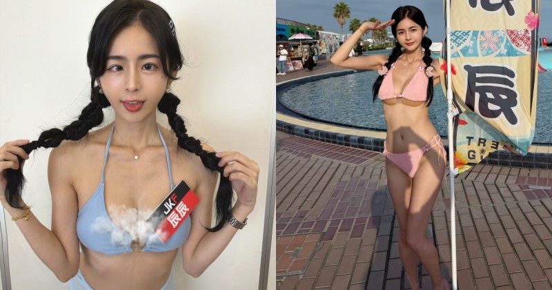 驚艷日本粉絲的性感！美乳仙女「辰辰」亮相泳池攝影會，火辣甜美太搶眼