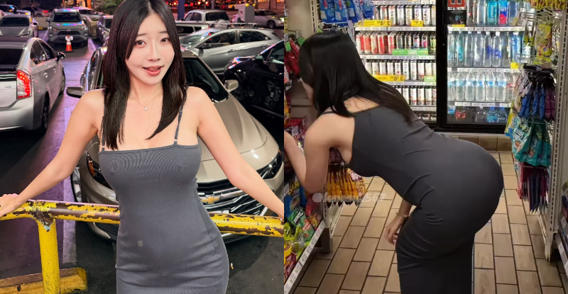 火辣正妹「玲奈Lena」現身洛杉磯，「激凸又翹臀」畫面超犯規！