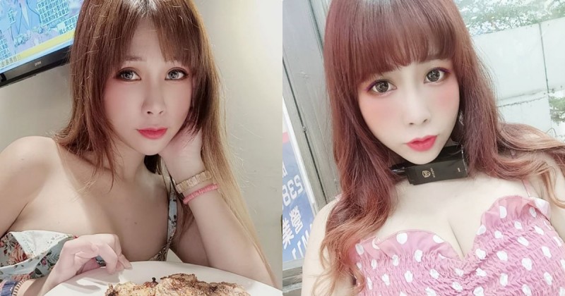 性感正妹「霜姬」吃飯時衣服下滑，超飽滿北半球直接蹦出了！