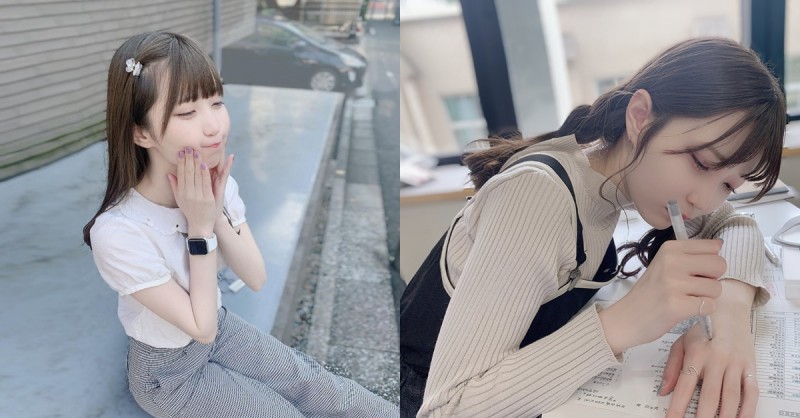 櫻花妹女大生「藤宮もな」教室側拍太可愛，白嫩臉蛋讓人戀愛！