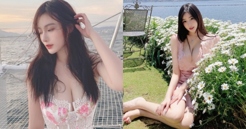 清華大學「高材生正妹」清純可愛，脖子以下「兩座雪山」卻讓人移不開眼！