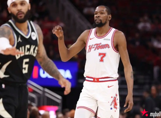 凯文·杜兰特19+9串联全队!火箭4连胜力克雄鹿,谢泼德27分吉昂空砍36+10,大发体育助力你的致富之路!